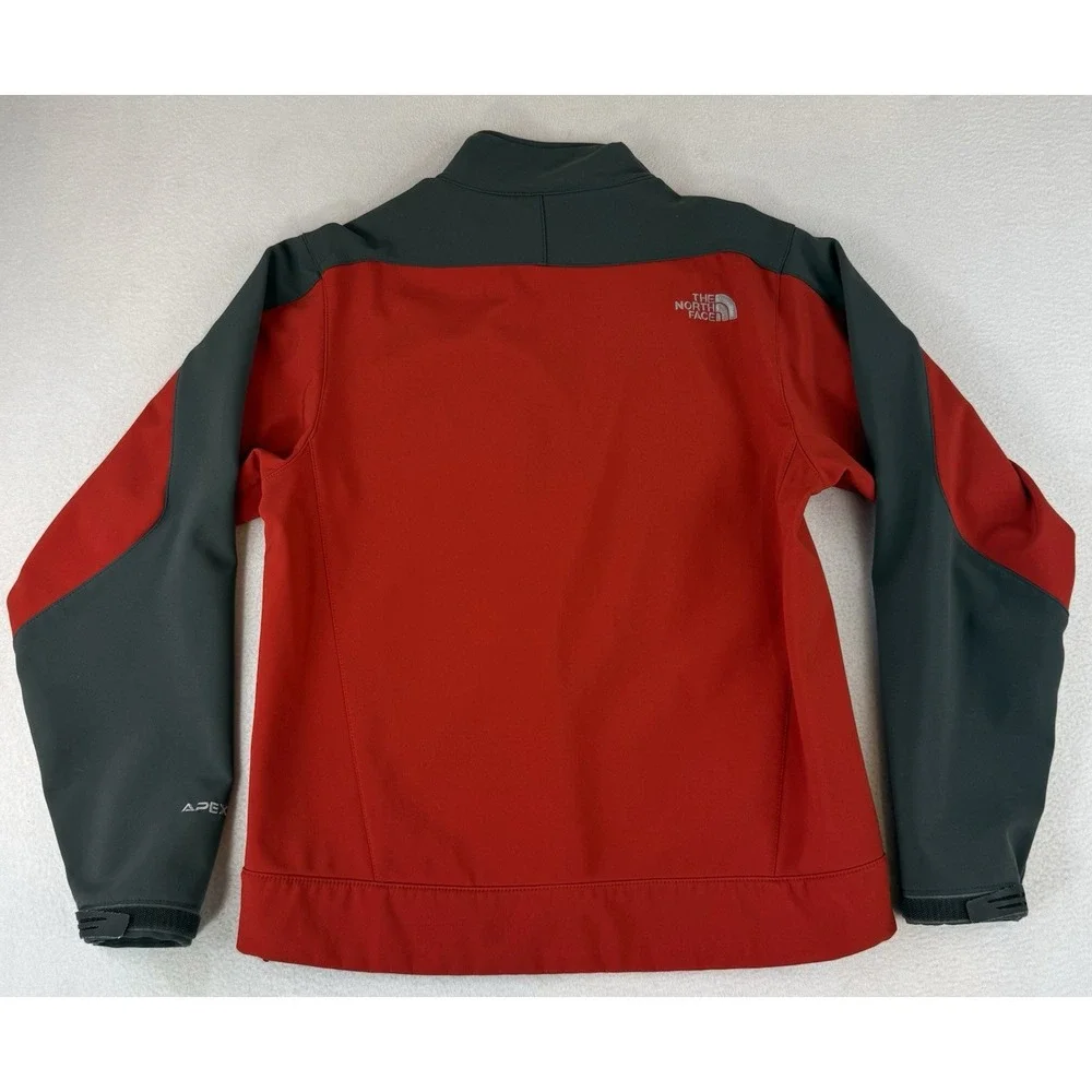 The North Face‎ TNF Apex Bionic Soft Shell Jacket Small Red and Black Full Zip